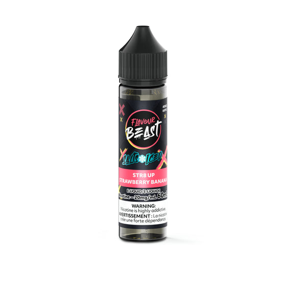 Flavour Beast Salt 60ml - STR8 UP Strawberry Banana Iced