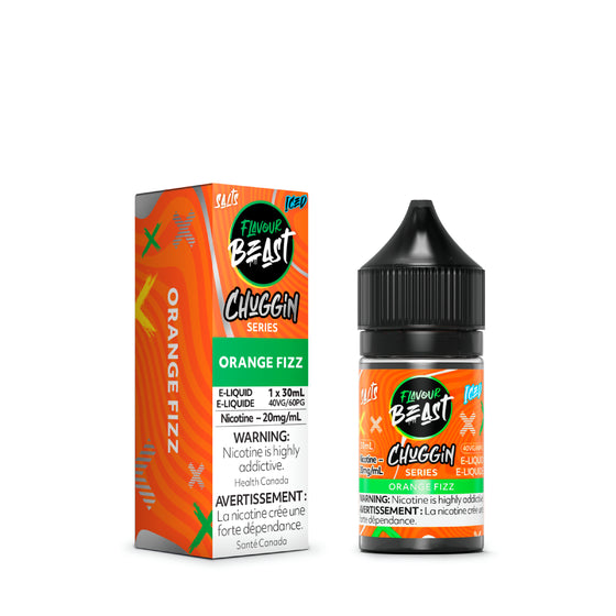 Flavour Beast Chuggin Salt 30mL - Orange Fizz Iced