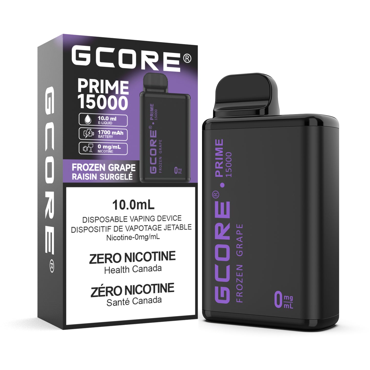 Gcore Prime 15K 0mg - Frozen Grape