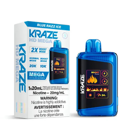 Kraze HD Mega -  Blue Razz Ice