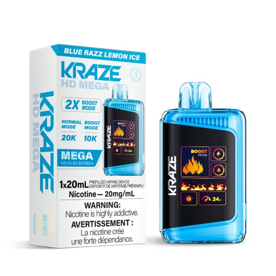 Kraze HD Mega -  Blue Razz Lemon Ice