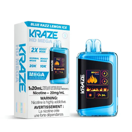 Kraze HD Mega -  Blue Razz Lemon Ice