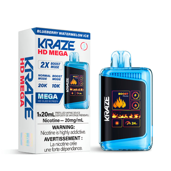 Kraze HD Mega -  Blueberry Watermelon Ice