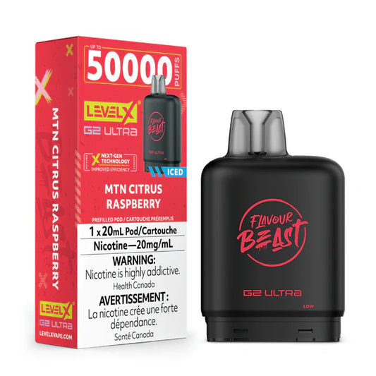Level X Ultra 50k - MTN Citrus Raspberry Iced