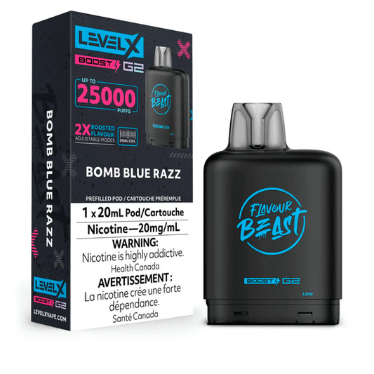 Level X Boost 25k - Bomb Blue Razz