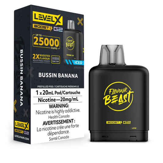 Level X Boost 25k - Bussin Banana Iced