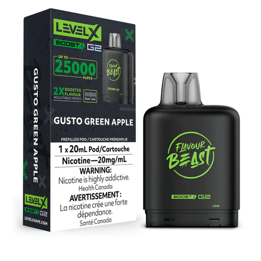 Level X Boost 25k - Gusto Green Apple