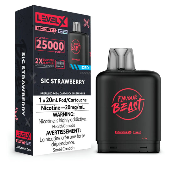 Level X Boost 25k - Sic Strawberry Iced