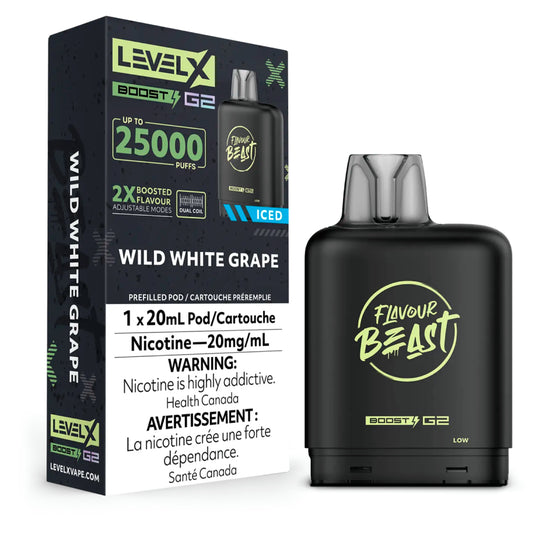 Level X Boost 25k - Wild White Grape Iced