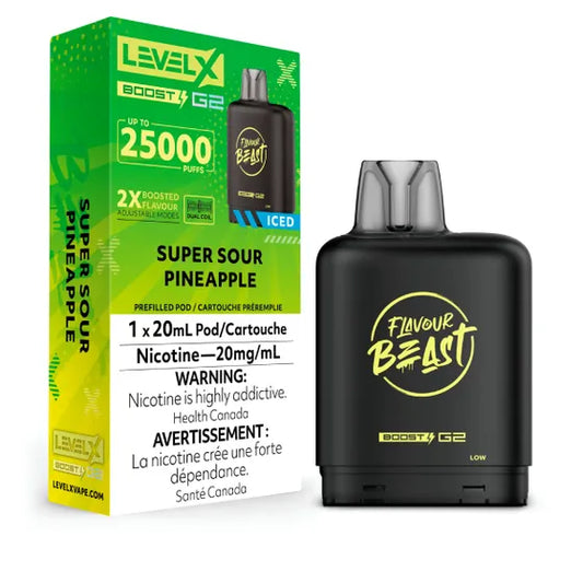 Level X Boost 25k - Super Sour Pineapple Iced