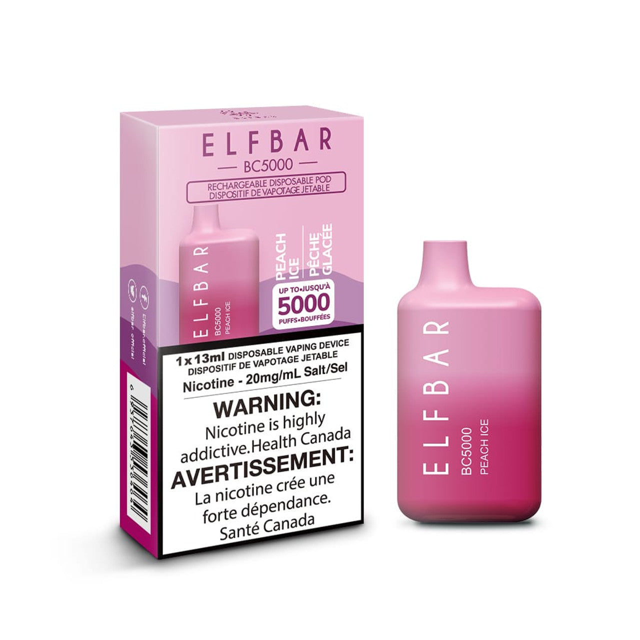 Elf Bar 5000 Puff Disposable - Peach Ice