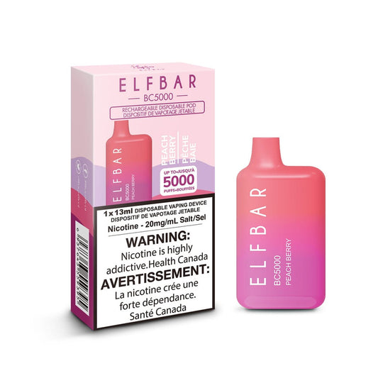 Elf Bar 5000 Puff Disposable - Peach Berry