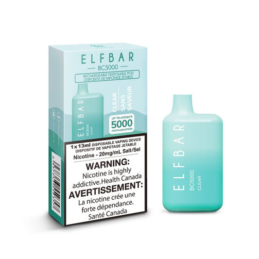 Elf Bar 5000 Puff Disposable - Clear