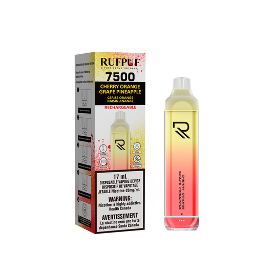 RufPuf 7500 Disposable - Cherry Orange Grape Pineapple (Discontinued)