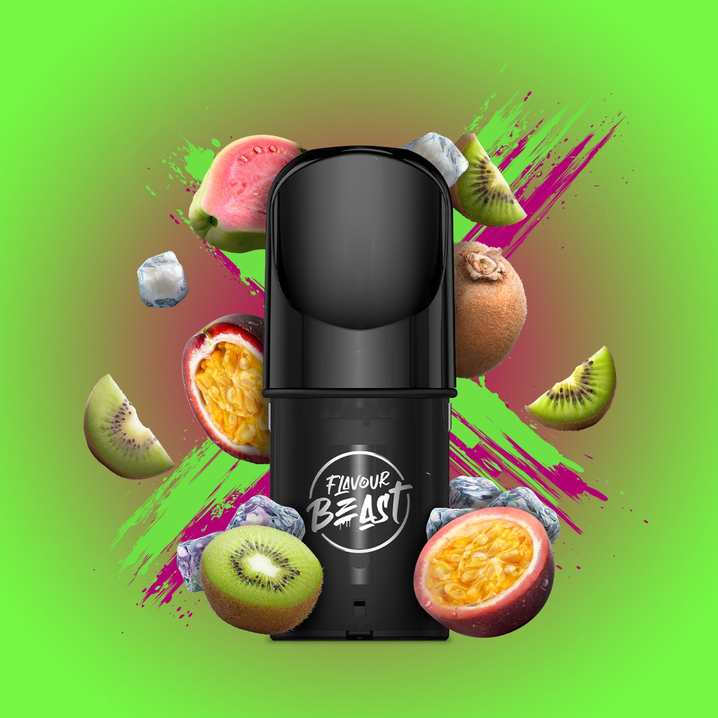 Flavour Beast Pod Pack - Kewl Kiwi Passionfruit Iced