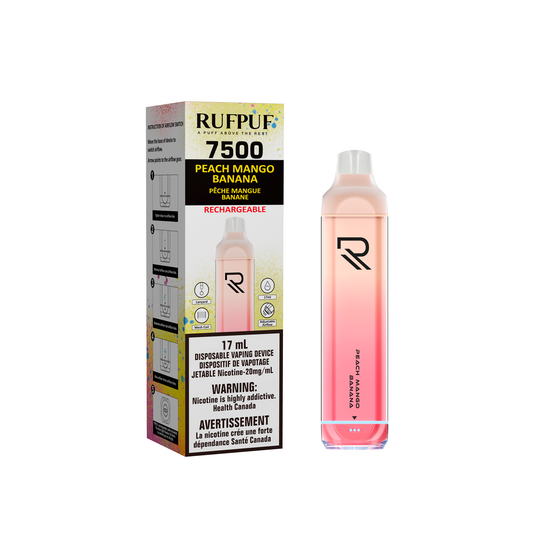 RufPuf 7500 Disposable - Peach Mango Banana