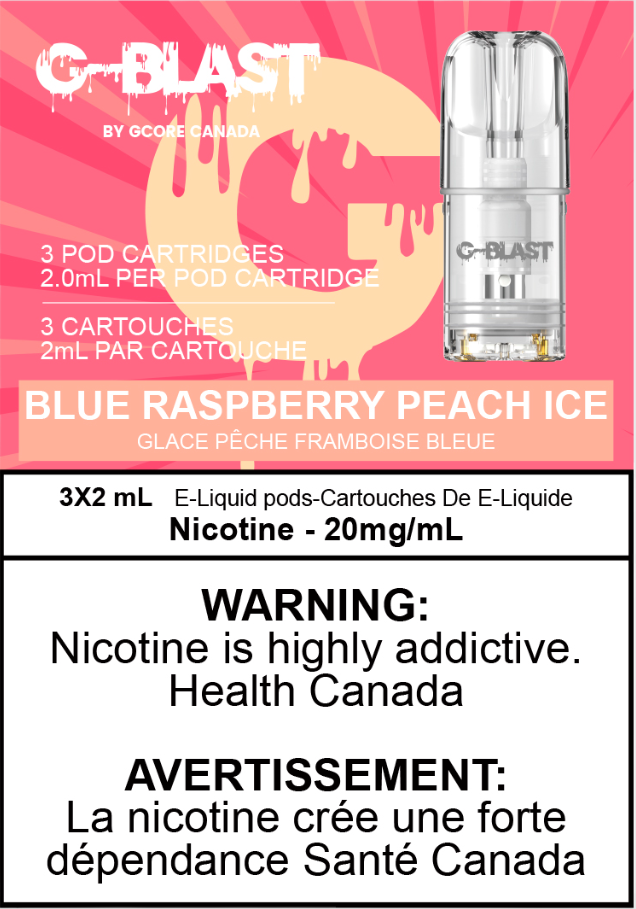G Blast Pods - Blue Raspberry Peach ICE – Premium Vape