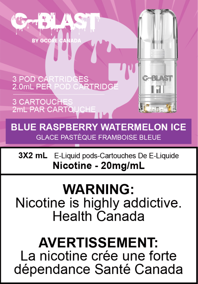 G Blast Pods - Blue Raspberry Watermelon ICE