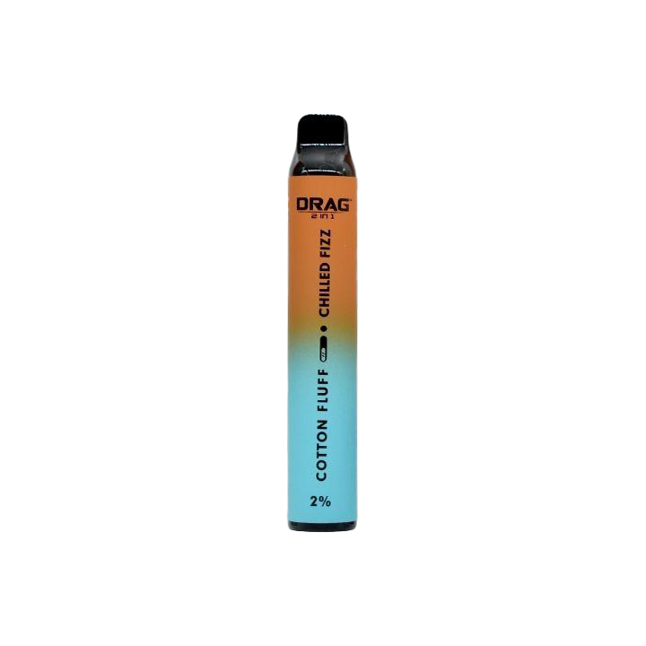 Drag 2-In-1 2000 Puffs Cotton Fluff & Chilled Fizz