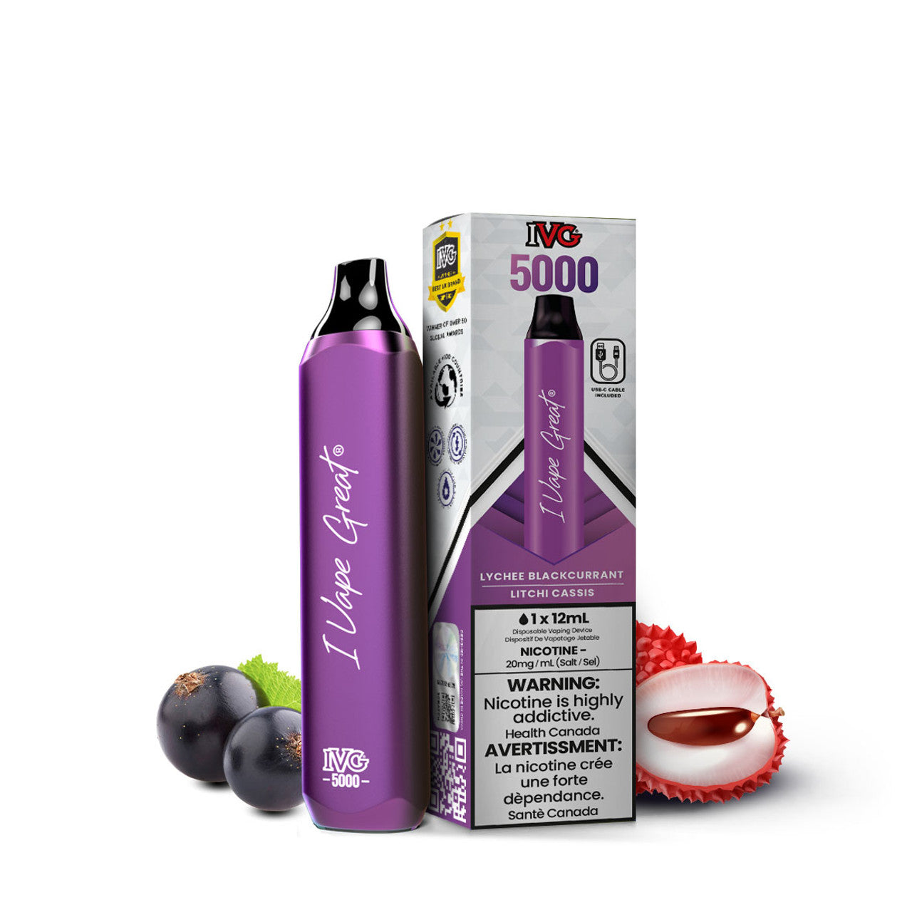 IVG Bar Max 5000 - Lychee Blackcurrant