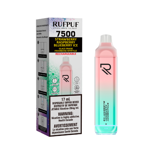 RufPuf 7500 Disposable - Strawberry Raspberry Blueberry Ice